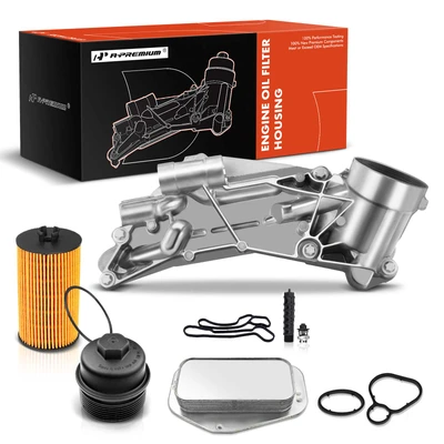 Engine Oil Cooler with Filter Assembly
