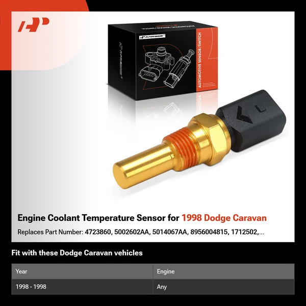 Engine Coolant Temperature Sensor for 1998 Dodge Caravan