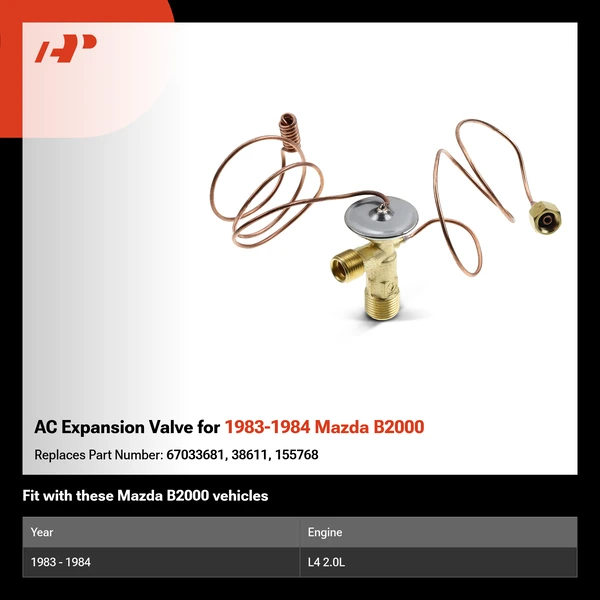 AC Expansion Valve for 1983-1984 Mazda B2000