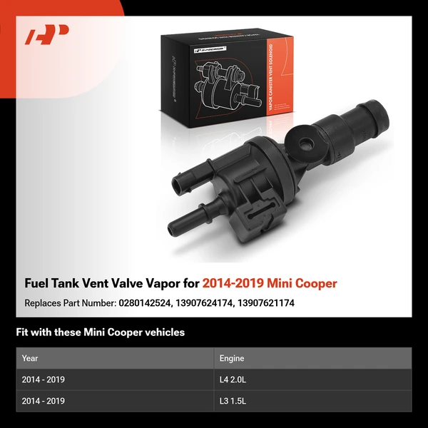 Fuel Tank Vent Valve Vapor for 2014-2019 Mini Cooper