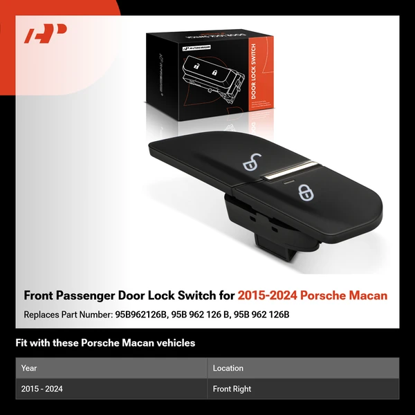 Front Passenger Door Lock Switch for 2015-2024 Porsche Macan