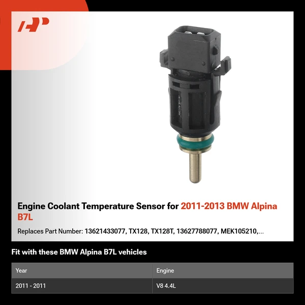 Engine Coolant Temperature Sensor for 2011-2013 BMW Alpina B7L
