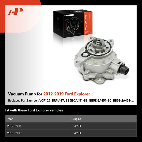 Vacuum Pump for 2012-2019 Ford Explorer