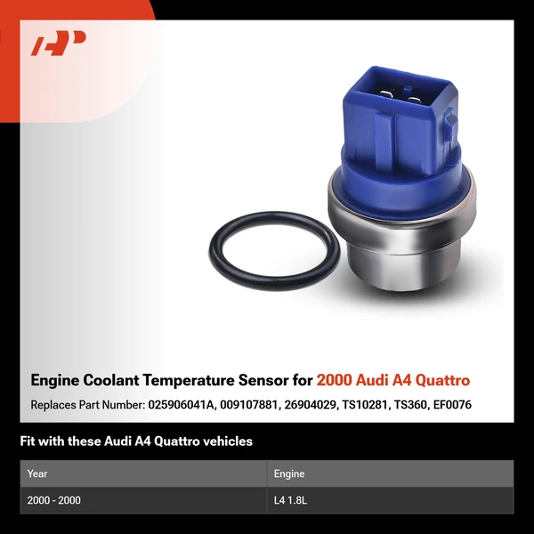 Engine Coolant Temperature Sensor for 2000 Audi A4 Quattro