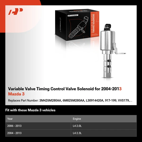 Variable Valve Timing Control Valve Solenoid for 2004-2013 Mazda 3