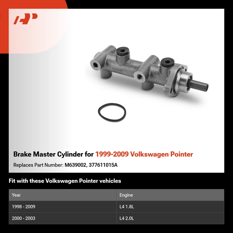 Brake Master Cylinder for 1999-2009 Volkswagen Pointer