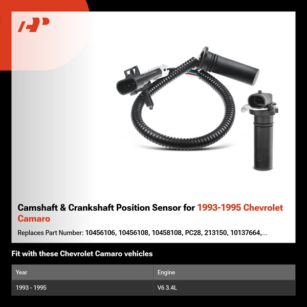 Camshaft & Crankshaft Position Sensor for 1993-1995 Chevrolet Camaro