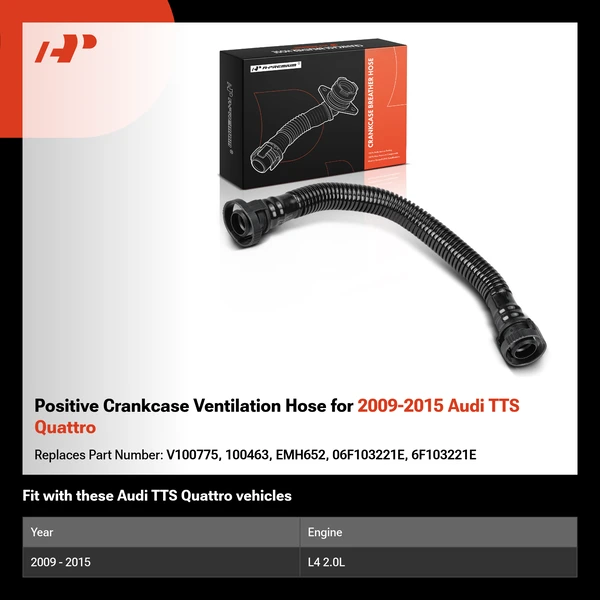 Positive Crankcase Ventilation Hose for 2009-2015 Audi TTS Quattro