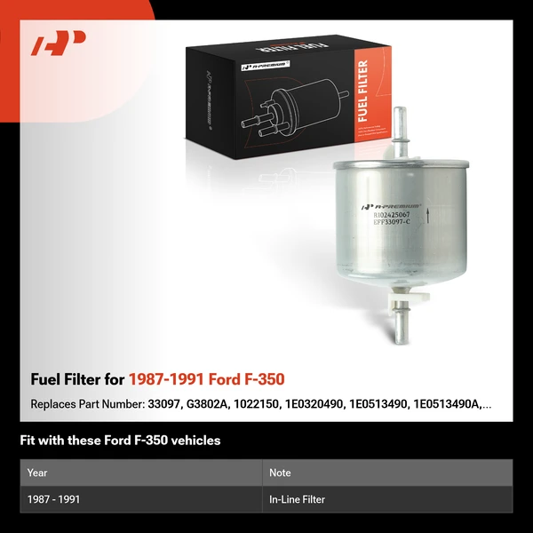 Fuel Filter for 1987-1991 Ford F-350
