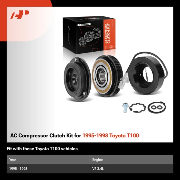 AC Compressor Clutch Kit for 1995-1998 Toyota T100