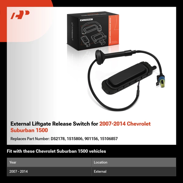 External Liftgate Release Switch for 2007-2014 Chevrolet Suburban 1500