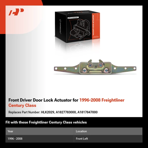 Front Driver Door Lock Actuator for 1996-2008 Freightliner Century Class
