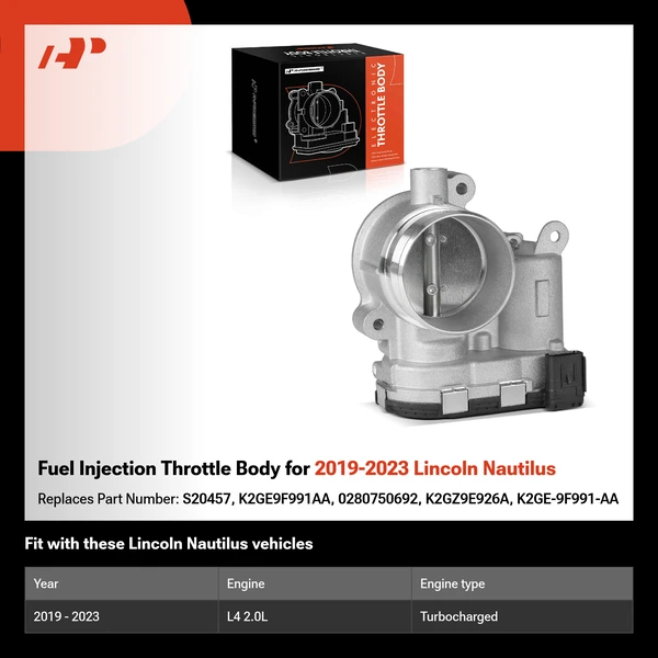 Fuel Injection Throttle Body for 2019-2023 Lincoln Nautilus
