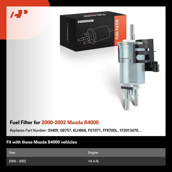 Fuel Filter for 2000-2002 Mazda B4000