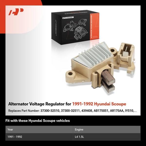 Alternator Voltage Regulator for 1991-1992 Hyundai Scoupe