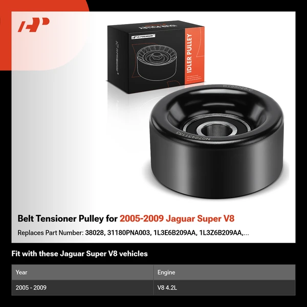 Belt Tensioner Pulley for 2005-2009 Jaguar Super V8