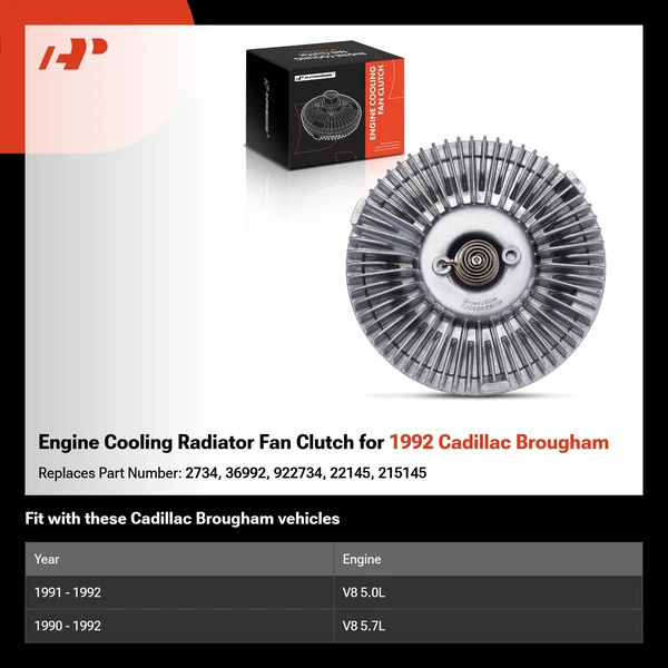 Engine Cooling Radiator Fan Clutch for 1992 Cadillac Brougham