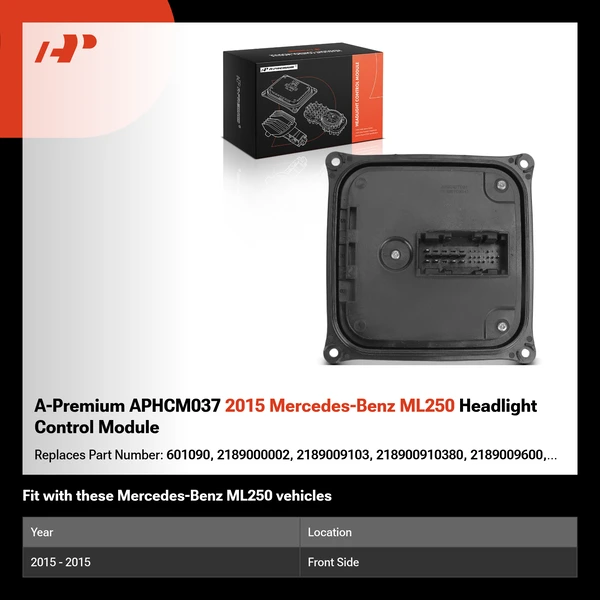 A-Premium APHCM037 2015 Mercedes-Benz ML250 Headlight Control Module