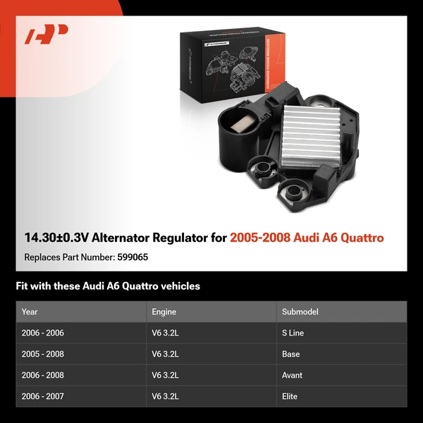 14.30±0.3V Alternator Regulator for 2005-2008 Audi A6 Quattro