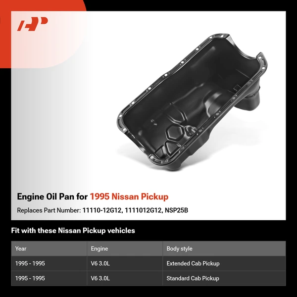 Engine Oil Pan for 1995 Nissan Pickup