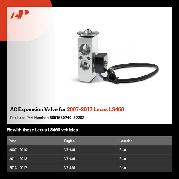 AC Expansion Valve for 2007-2017 Lexus LS460