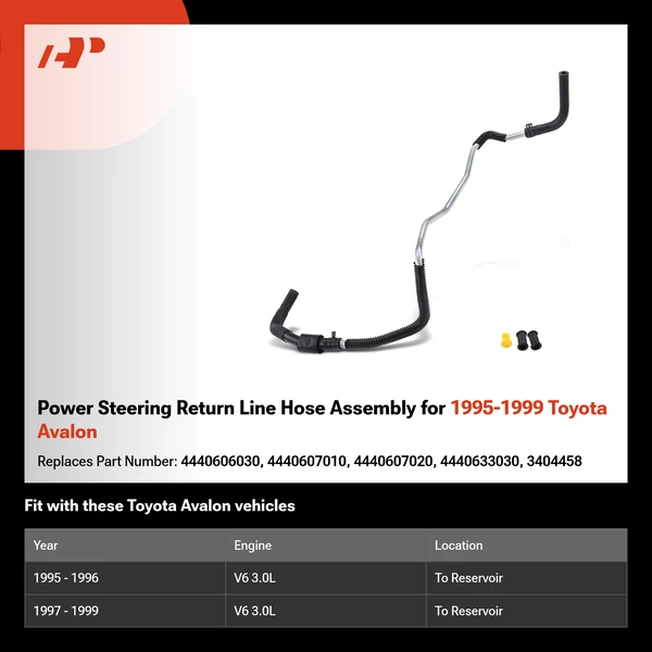 Power Steering Return Line Hose Assembly for 1995-1999 Toyota Avalon