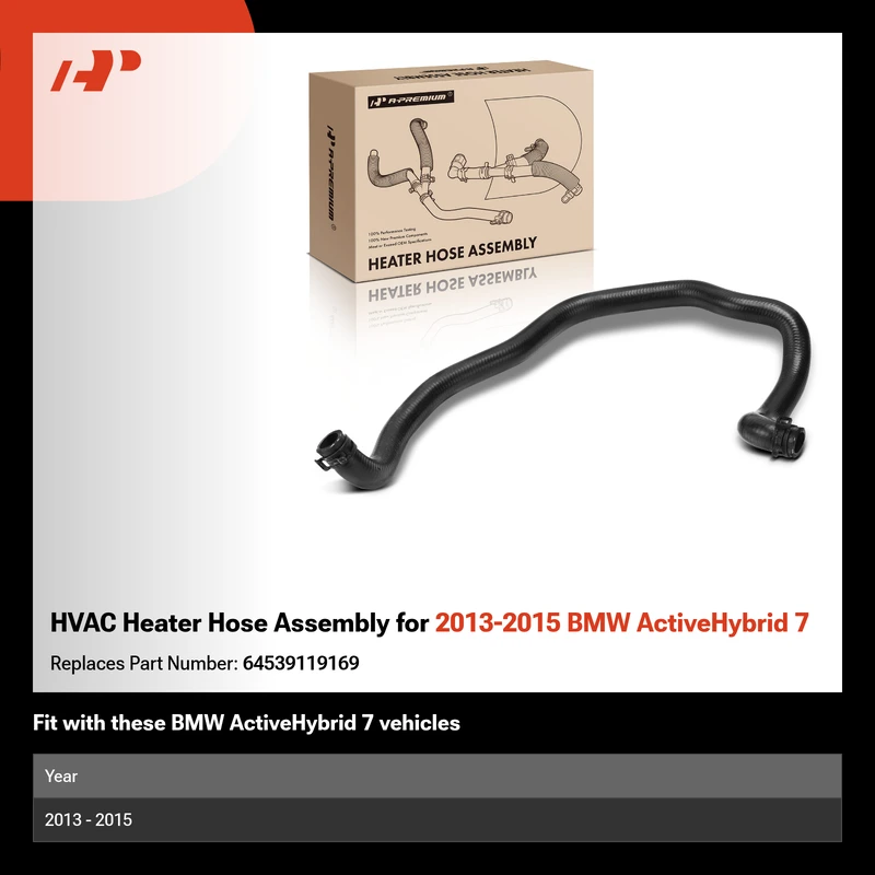 HVAC Heater Hose Assembly for 2013-2015 BMW ActiveHybrid 7