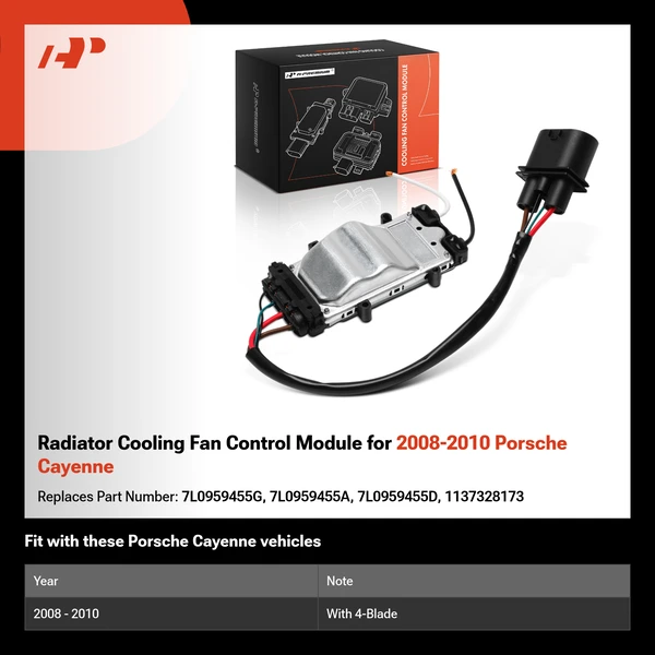 Radiator Cooling Fan Control Module for 2008-2010 Porsche Cayenne