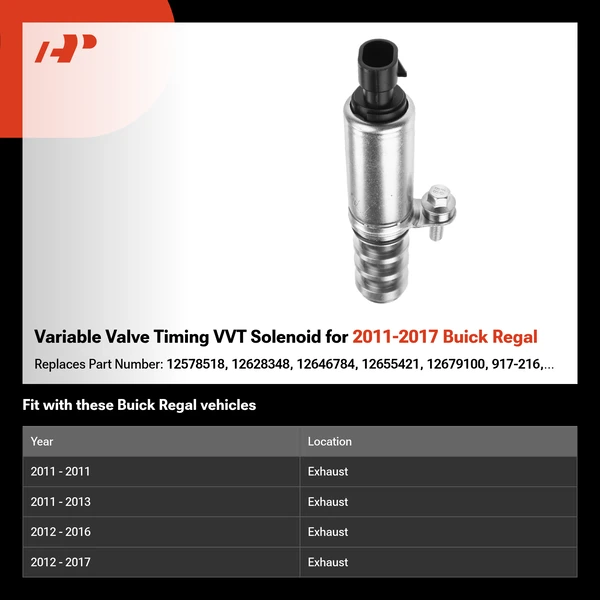 Variable Valve Timing VVT Solenoid for 2011-2017 Buick Regal