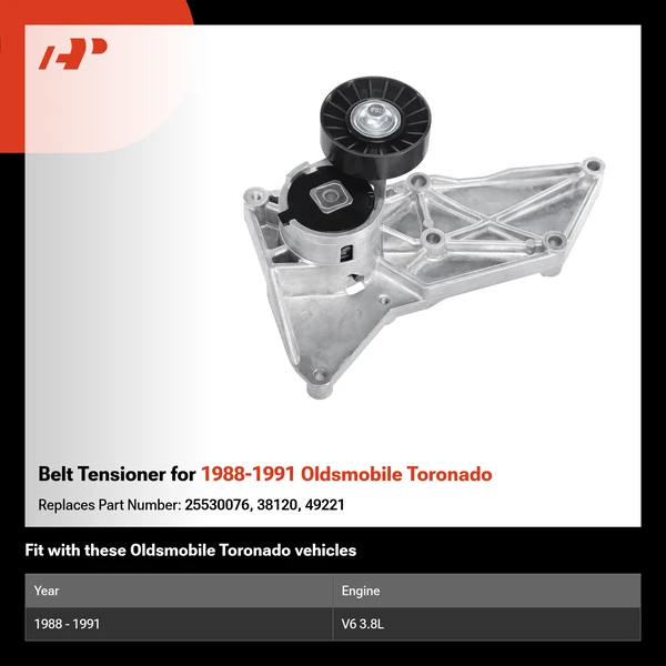 Belt Tensioner for 1988-1991 Oldsmobile Toronado