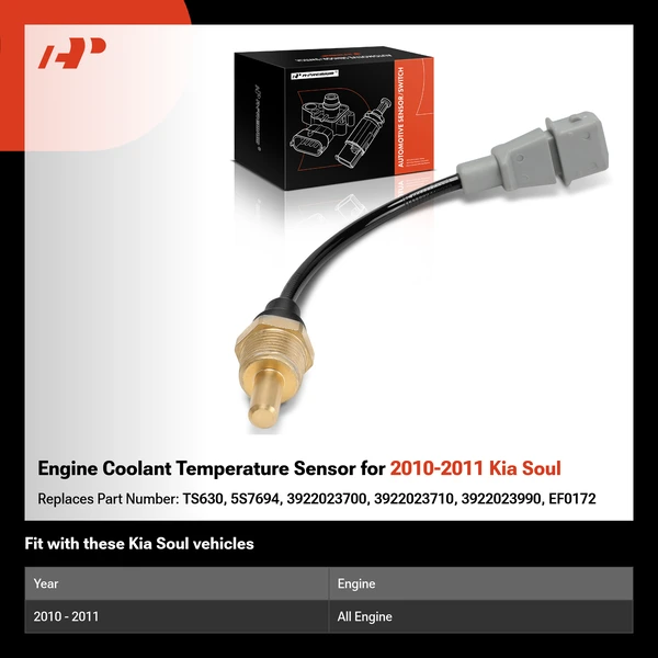 Engine Coolant Temperature Sensor for 2010-2011 Kia Soul