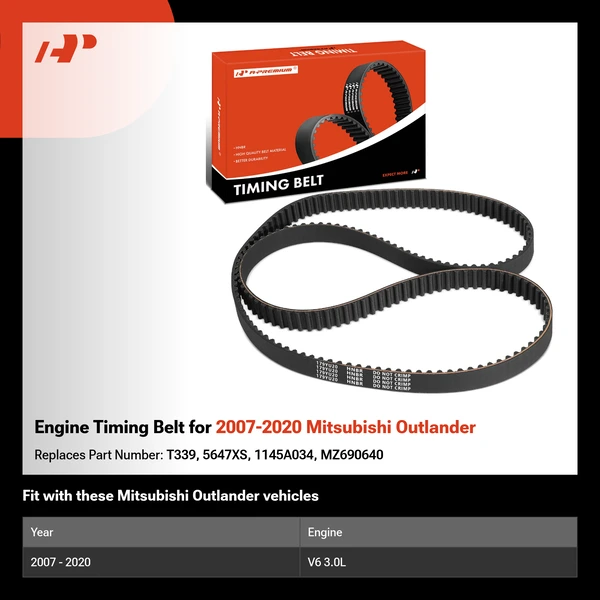 Engine Timing Belt for 2007-2020 Mitsubishi Outlander