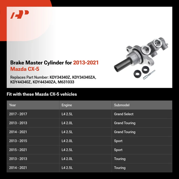 Brake Master Cylinder for 2013-2021 Mazda CX-5