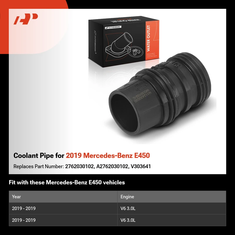 Coolant Pipe for 2019 Mercedes-Benz E450
