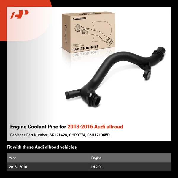 Engine Coolant Pipe for 2013-2016 Audi allroad