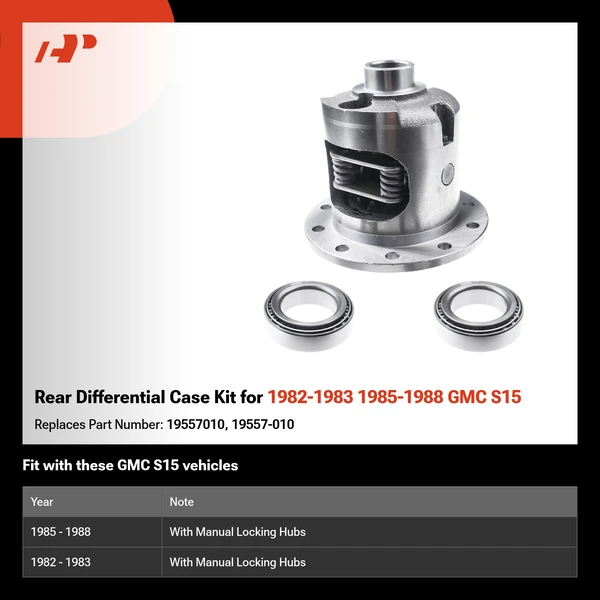 Rear Differential Case Kit for 1982-1983 1985-1988 GMC S15