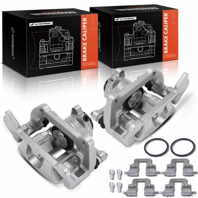 2 Pcs Rear Brake Caliper with Bracket