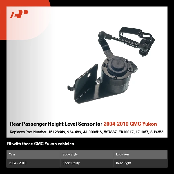 Rear Passenger Height Level Sensor for 2004-2010 GMC Yukon