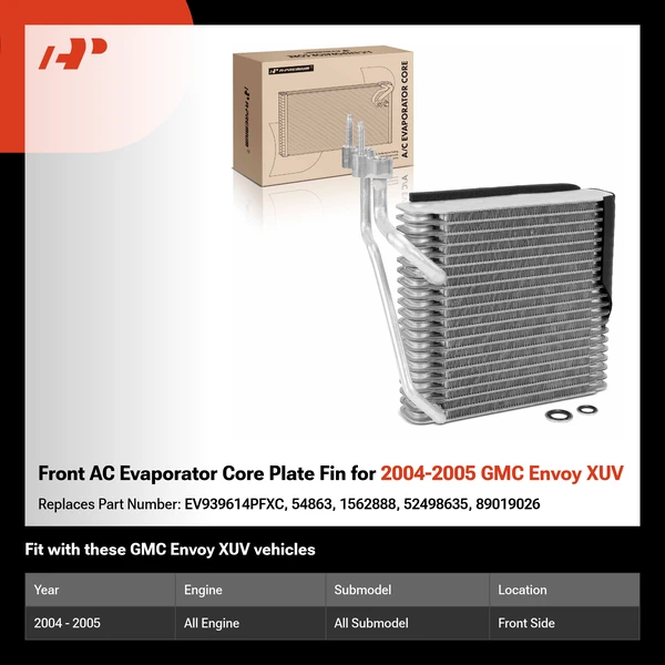 Front AC Evaporator Core Plate Fin for 2004-2005 GMC Envoy XUV