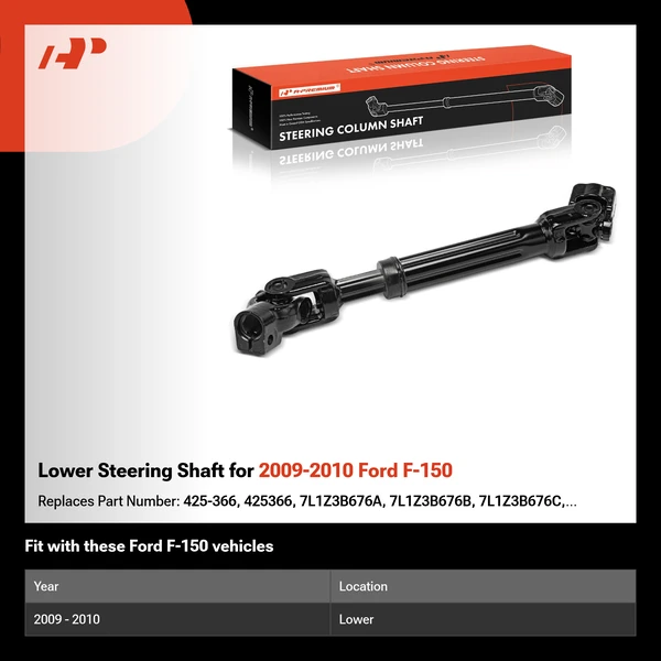 Lower Steering Shaft for 2009-2010 Ford F-150