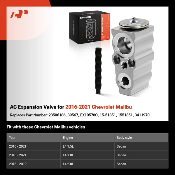 AC Expansion Valve for 2016-2021 Chevrolet Malibu