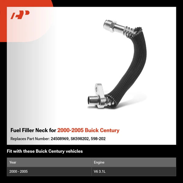 Fuel Filler Neck for 2000-2005 Buick Century