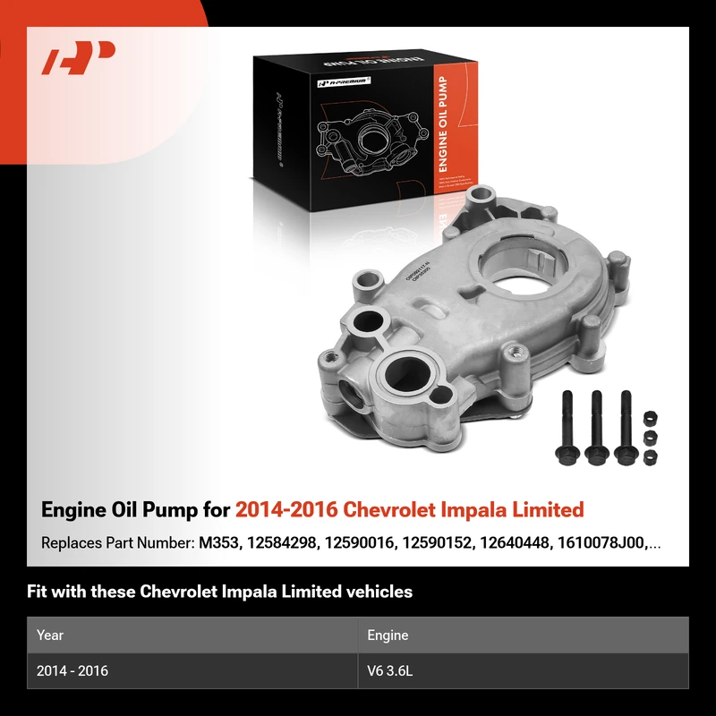 Engine Oil Pump for 2014-2016 Chevrolet Impala Limited
