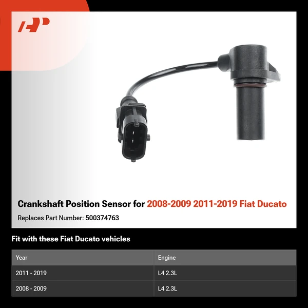 Crankshaft Position Sensor for 2008-2009 2011-2019 Fiat Ducato