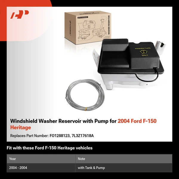 Windshield Washer Reservoir with Pump for 2004 Ford F-150 Heritage