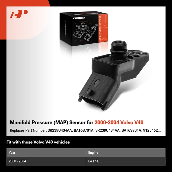 Manifold Pressure (MAP) Sensor for 2000-2004 Volvo V40
