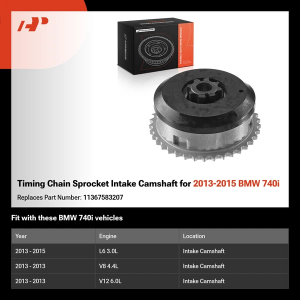 Timing Chain Sprocket Intake Camshaft for 2013-2015 BMW 740i