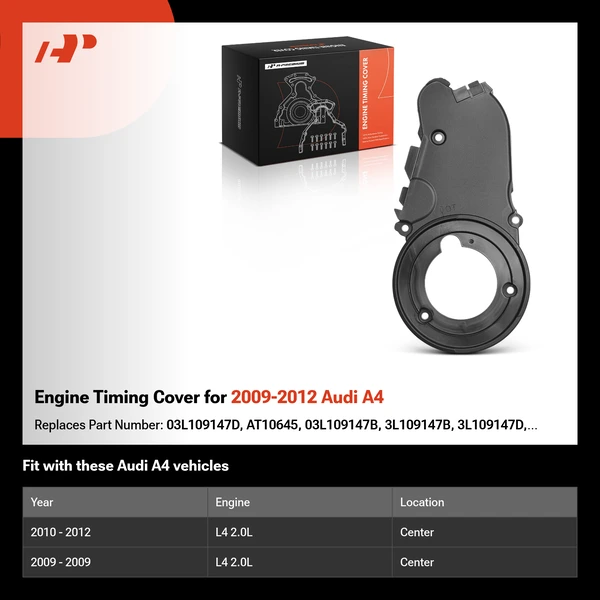 Engine Timing Cover for 2009-2012 Audi A4