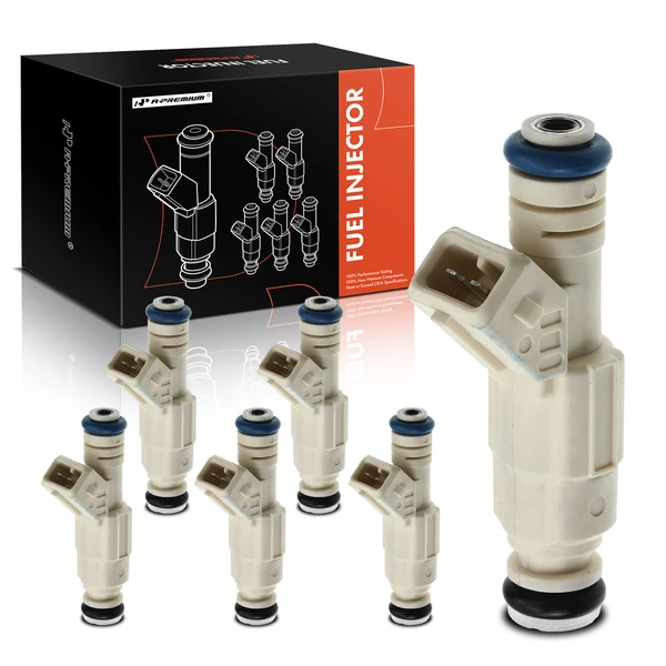 1998-2000 Mercury Mystique 6-Pc Fuel Injector 2-Blade Terminal A-Premium APFI099