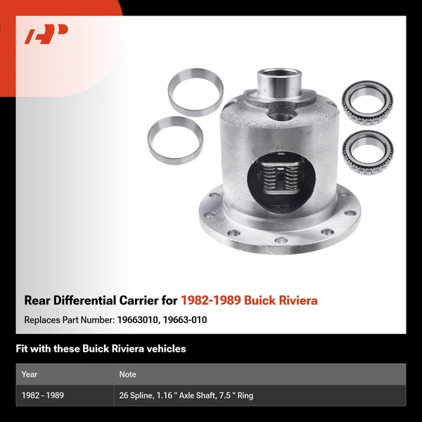 Rear Differential Carrier for 1982-1989 Buick Riviera